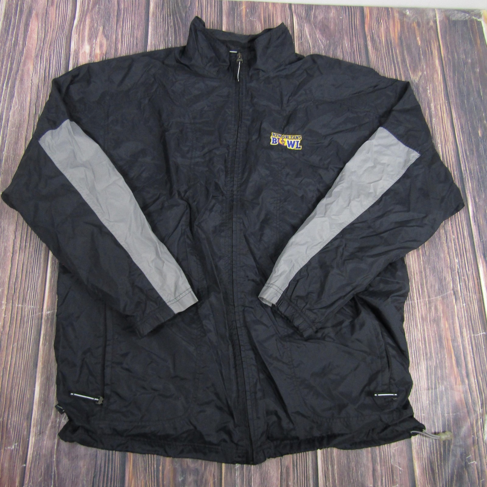 New Orleans Bowl Jacket Mens 3xl Black Gray Ncaa Football Nike Windbreaker